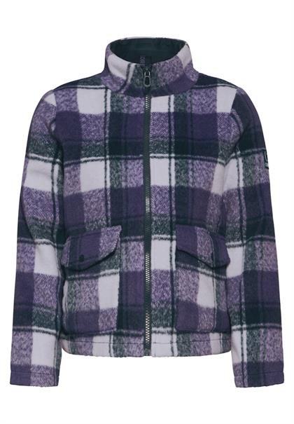 Karierte Jacke fir green