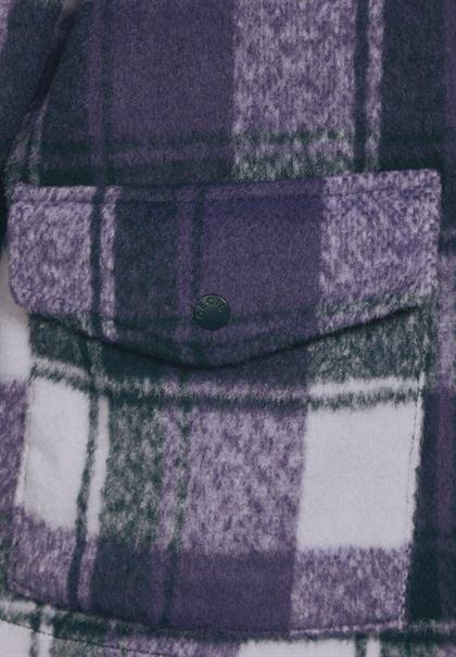 Karierte Jacke fir green
