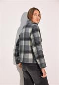 Karierte Jacke mineral grey melange