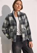 Karierte Jacke mineral grey melange
