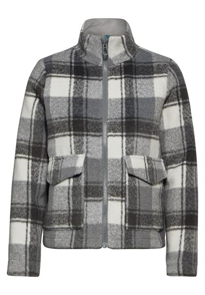 Karierte Jacke mineral grey melange