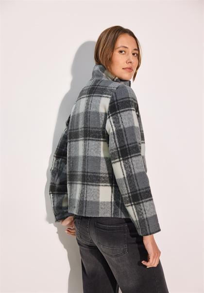 Karierte Jacke mineral grey melange