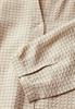 Karierte Seersucker Bluse safari beige