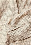 Karierte Seersucker Bluse safari beige