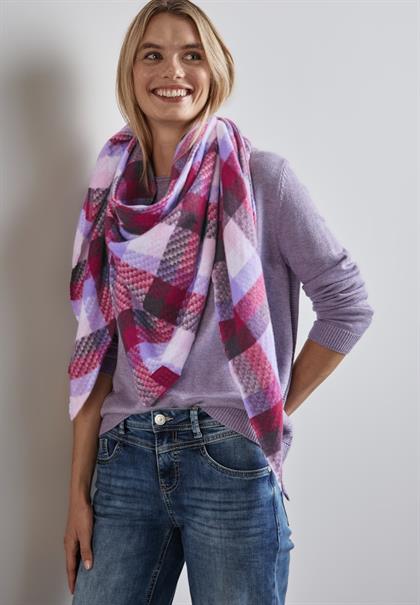 Karierter Schal carpet red