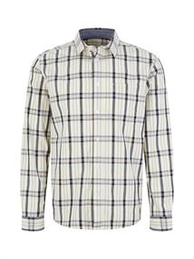 Kariertes Hemd off white navy check