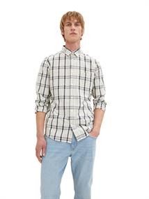 Kariertes Hemd off white navy check