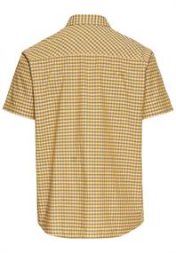 Kariertes Kurzarmhemd aus Baumwolle sunflower