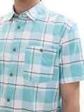 Kariertes Kurzarmhemd turquoise multicoloured check