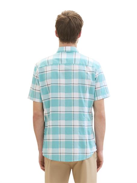 Kariertes Kurzarmhemd turquoise multicoloured check