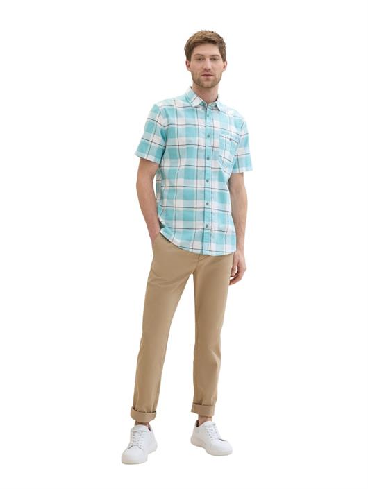 kariertes-kurzarmhemd-turquoise-multicoloured-check