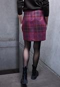 Karo-Rock in Wickel-Optik royal plum