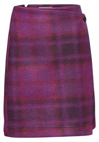 Karo-Rock in Wickel-Optik royal plum