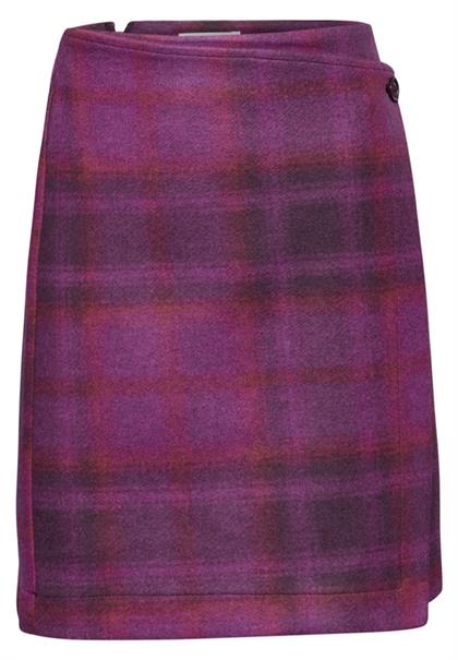 Karo-Rock in Wickel-Optik royal plum