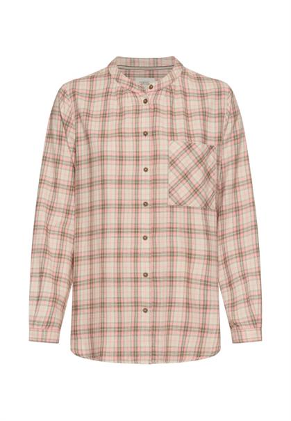 Karobluse aus Baumwollmix mauve pink check