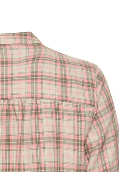 Karobluse aus Baumwollmix mauve pink check