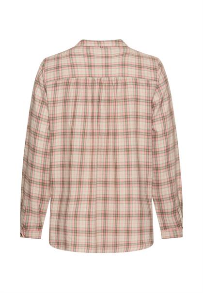 Karobluse aus Baumwollmix mauve pink check
