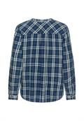 Karobluse aus reiner Baumwolle indigo