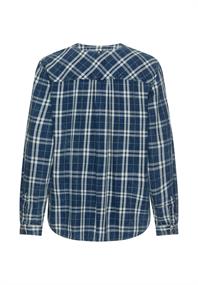 Karobluse aus reiner Baumwolle indigo
