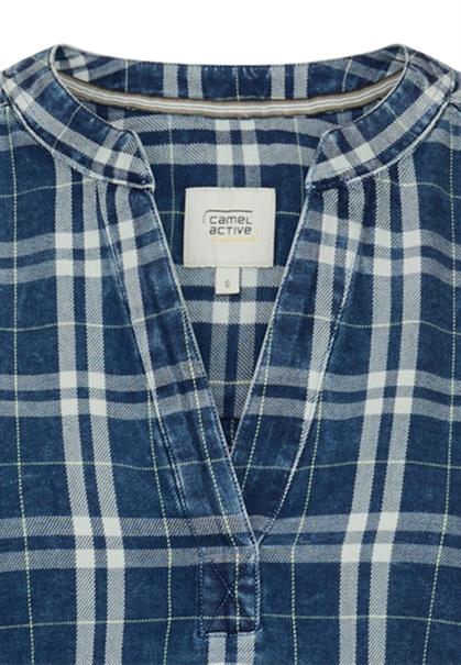 Karobluse aus reiner Baumwolle indigo