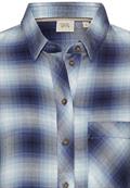 Karobluse aus reiner Viskose blue check