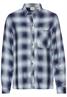 Karobluse aus reiner Viskose blue check