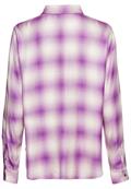 Karobluse aus reiner Viskose violet check