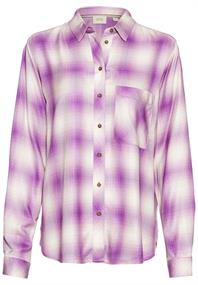 Karobluse aus reiner Viskose violet check