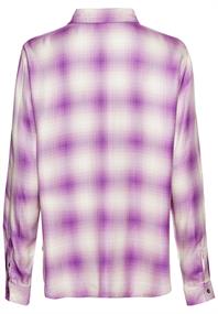 Karobluse aus reiner Viskose violet check