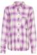 Karobluse aus reiner Viskose violet check