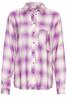 Karobluse aus reiner Viskose violet check