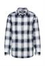 Karobluse mit Brusttasche dark blue check
