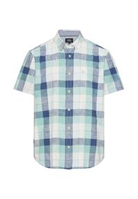 Karohemd aus reiner Baumwolle airy blue