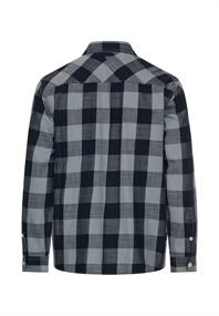 Karohemd aus reiner Baumwolle stormy blue