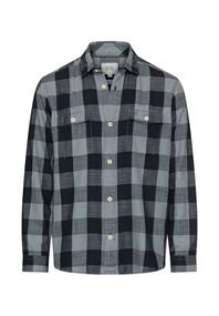 Karohemd aus reiner Baumwolle stormy blue