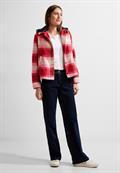 Karojacke mit Kapuze casual red