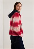 Karojacke mit Kapuze casual red