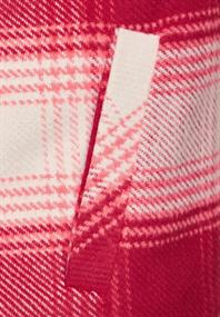 Karojacke mit Kapuze casual red