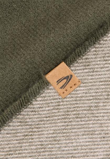 Karoschal mit Fransen mauve pink