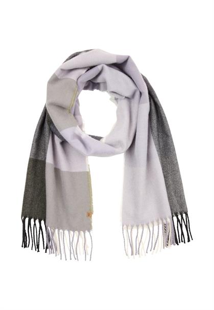 Karoschal mit Fransen misty lilac