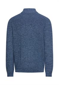 Kernige Strickjacke aus Baumwollgemisch tinted blue