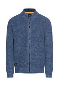 Kernige Strickjacke aus Baumwollgemisch tinted blue