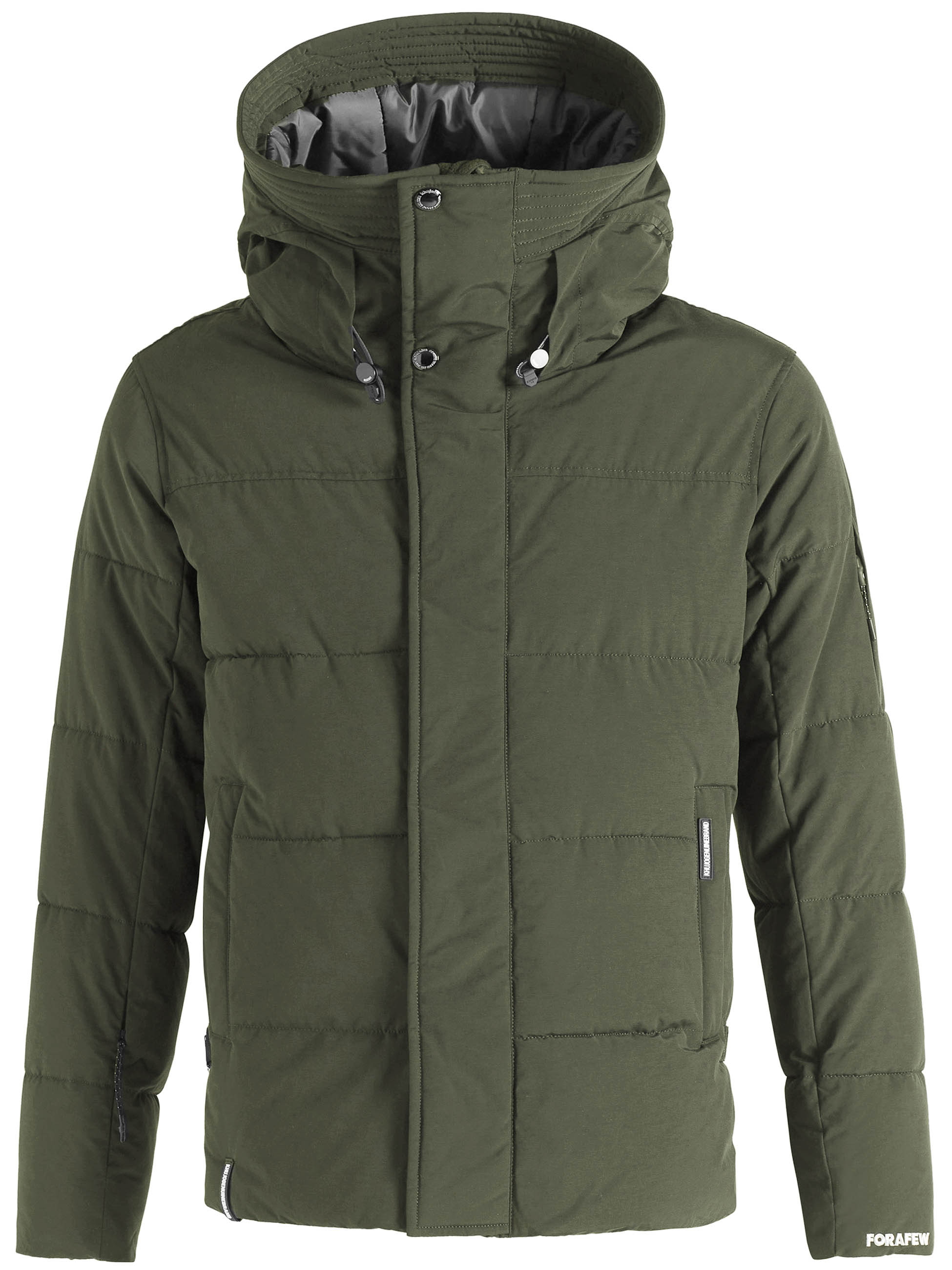 Khujo Herren Jacke Barat Grün - steppjacke mit kapuze