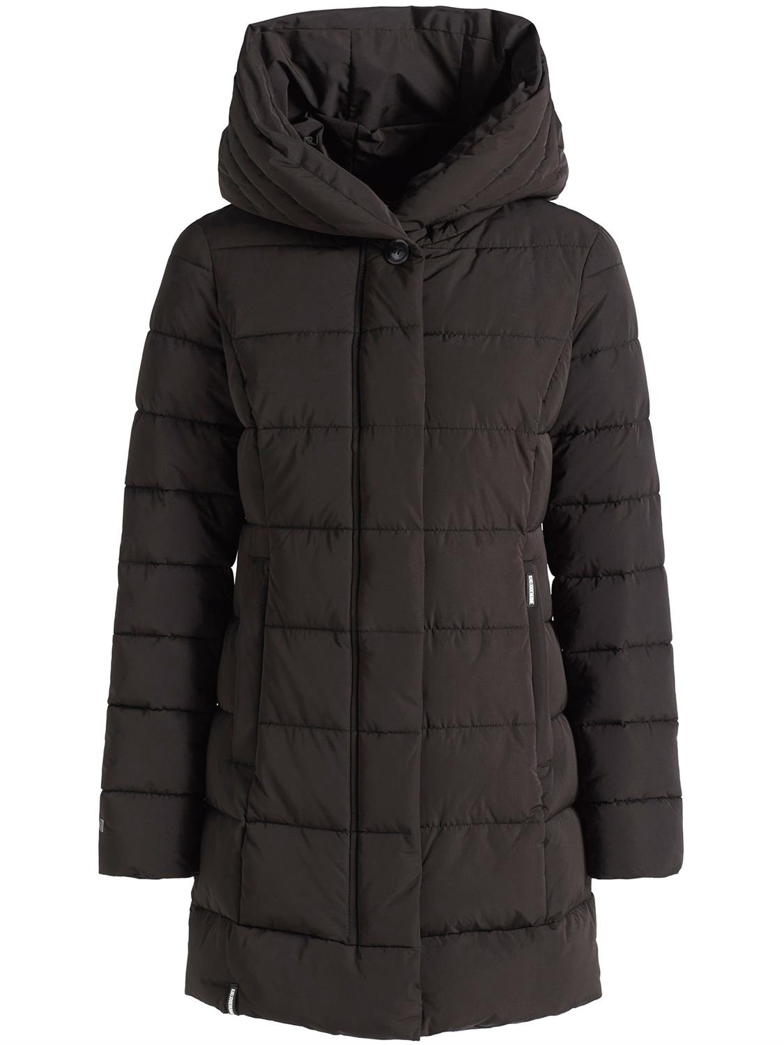 Khujo Damen Jacke kurz khujo Mantel Silla2 schwarz bequem online kaufen bei