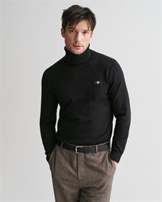 Klassischer Rollkragenpullover aus Baumwolle black