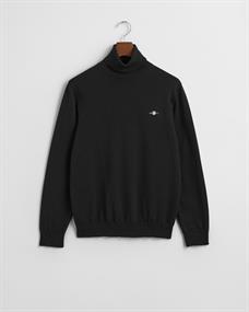 Klassischer Rollkragenpullover aus Baumwolle black