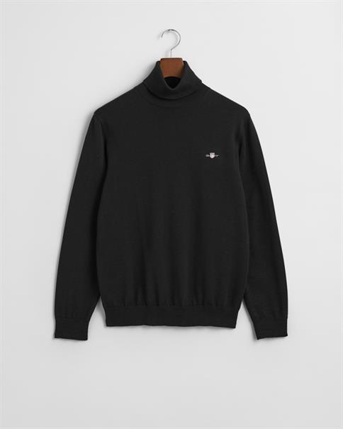 Klassischer Rollkragenpullover aus Baumwolle black