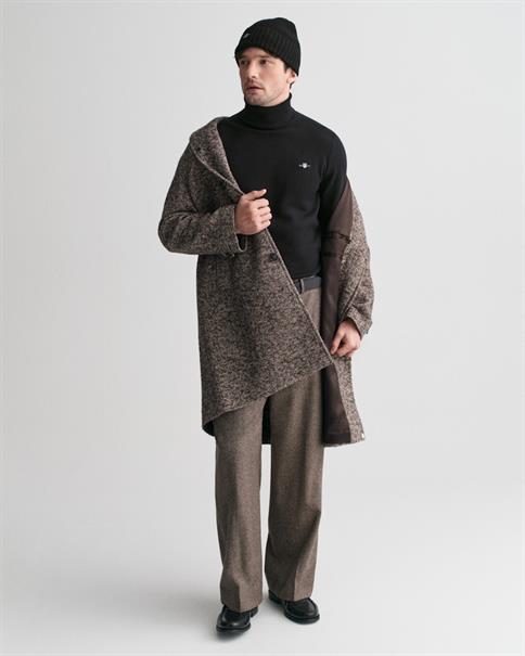 Klassischer Rollkragenpullover aus Baumwolle black