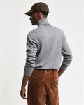 Klassischer Rollkragenpullover aus Baumwolle dark grey melange