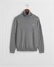 Klassischer Rollkragenpullover aus Baumwolle dark grey melange